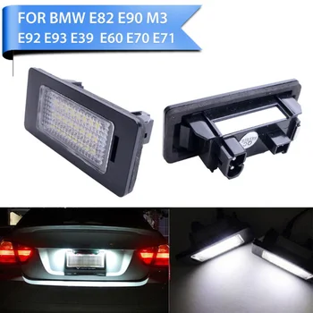 

6000-6500K License Plate Number Lights 168LM High Brightness 2pcs No Errors E70 E39 F30