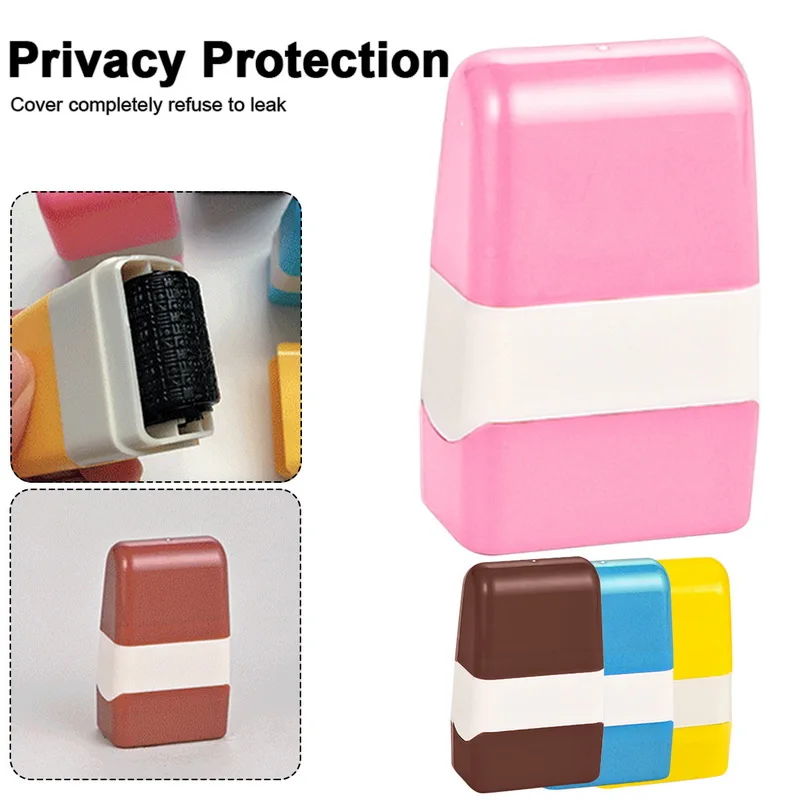 Security Stamp Roller Privacy Seal Type Cover Eliminator Portable Self-Inking Identity Theft Protection | Дом и сад