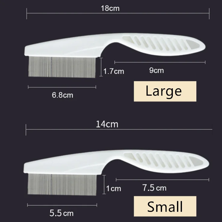 Расческа для ухода за домашними животными, защищающая от блох, расческа для кошек и собак, удобная расческа для ухода за волосами из нержавеющей стали