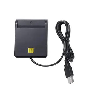 

Smart Usb Card Reader Adapter Universal Portable Usb Common Access Emv With Cd Driver For Bank Card Sim/Atm/Ic/Id Card