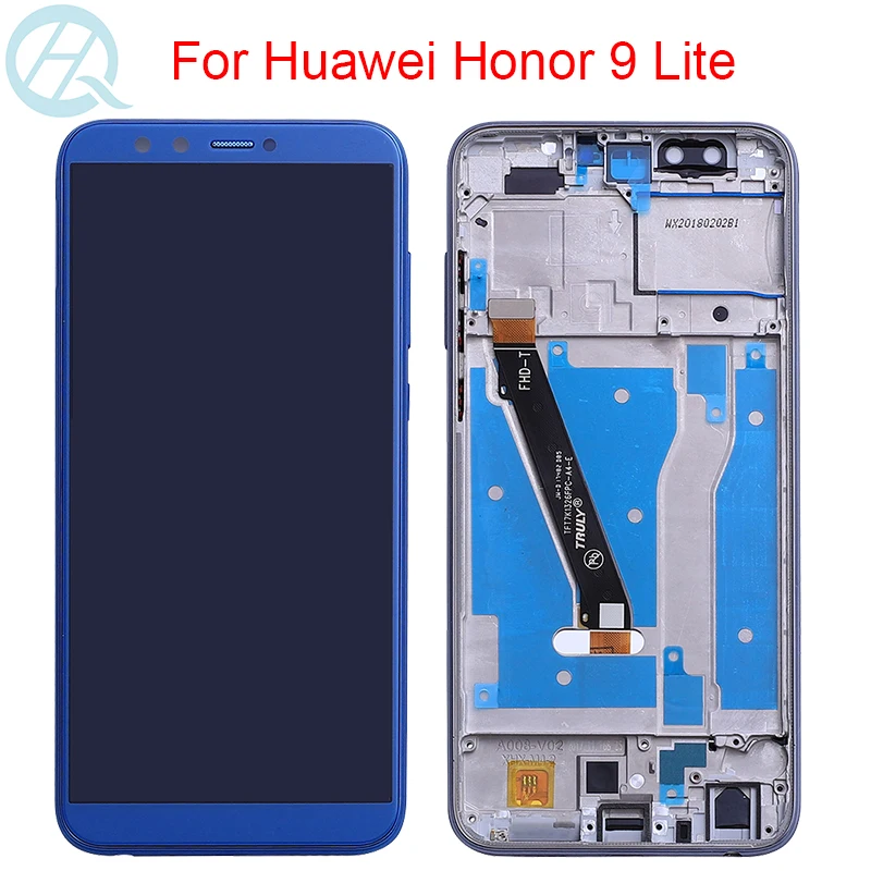 ЖК экран 5 65 дюйма для Huawei Honor 9 Lite дисплей с рамкой сенсорная панель в сборе