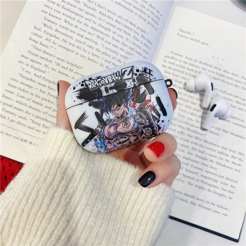 Мягкий силиконовый чехол Dragon Ball Goku с эффектом потертости для AirPods pro, чехол для персональной bluetooth-гарнитуры, беспроводной чехол для наушников s