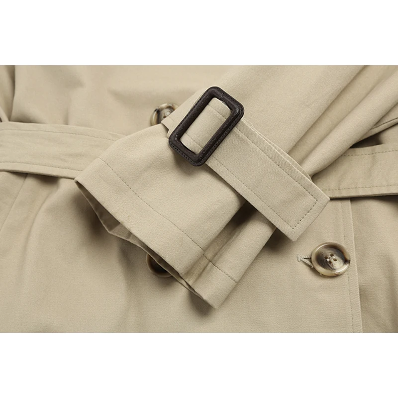 Finest  [EAM] Loose Fit Striped Waistbelt Two False Piece Suit Jacket New Lapel Long Sleeve Women Coat Fash