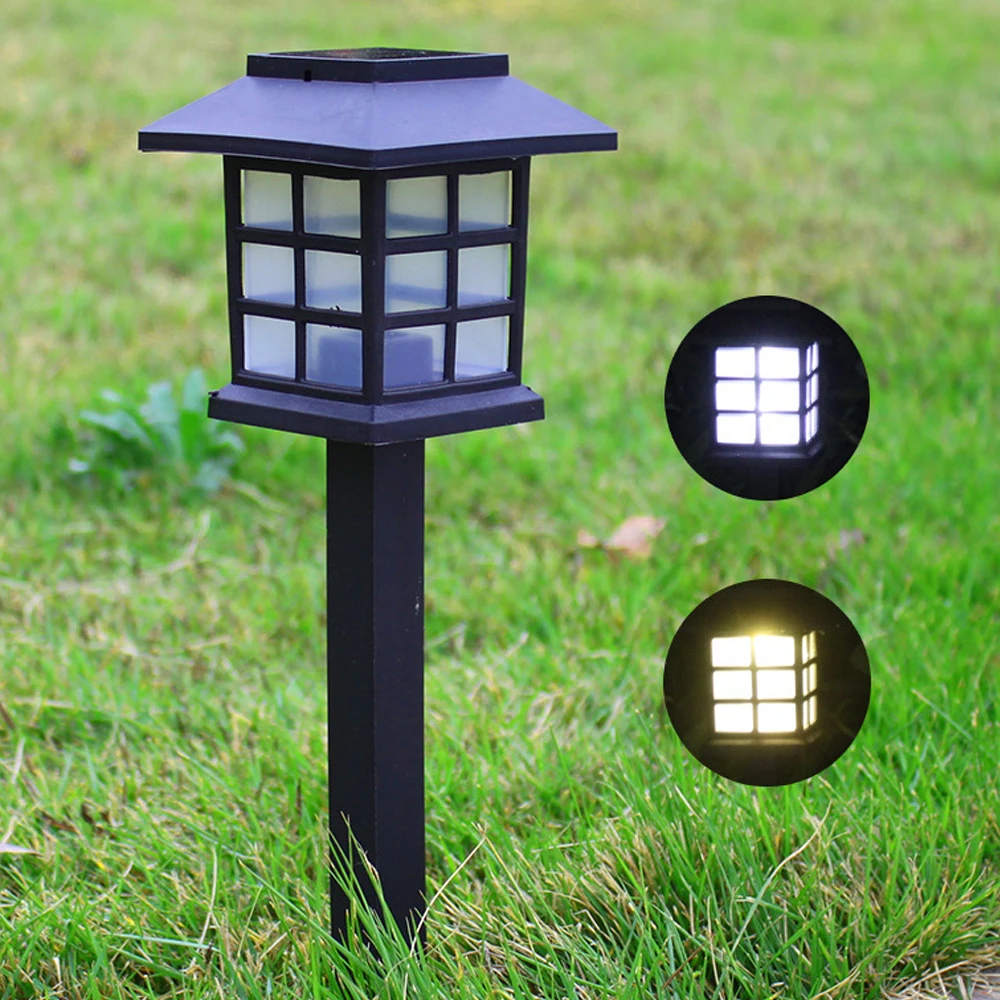 2 4 6 8pcs LED Solar Pathway Lights Waterproof Solar Lawn Lamps Outdoor Garden Landscape Path Yard Patio Walkway Light Dropship 4