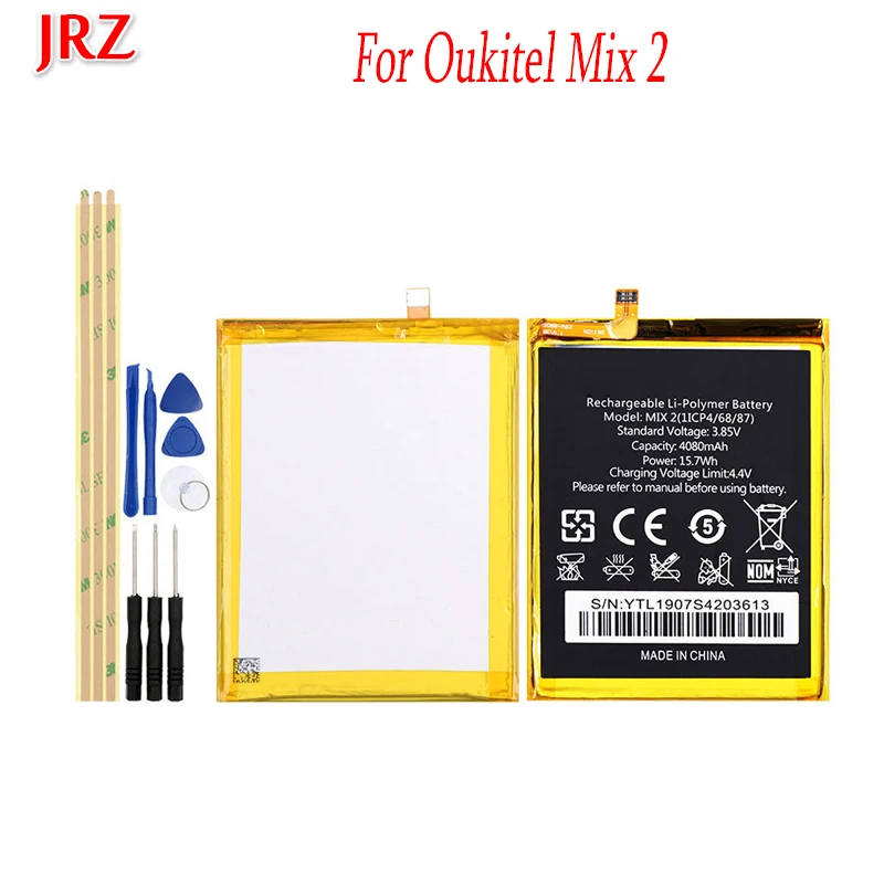

4080mAh For Oukitel Mix 2 Battery Batterij Mobile Phone High Quality Replacement Batteria Batterie For Oukitel Mix 2 AUCC+Tools