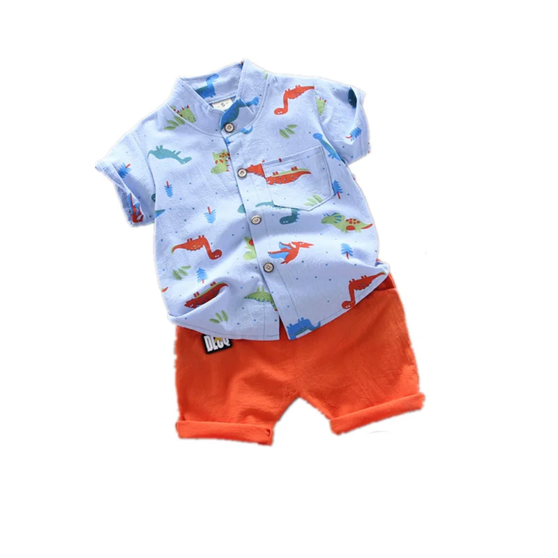 

New Summer Baby Boys Clothing Children Fashion Cartoon Pattern Shirt Shorts 2Pcs/set Toddler Casual Clothes Suit Kids Tracksuits