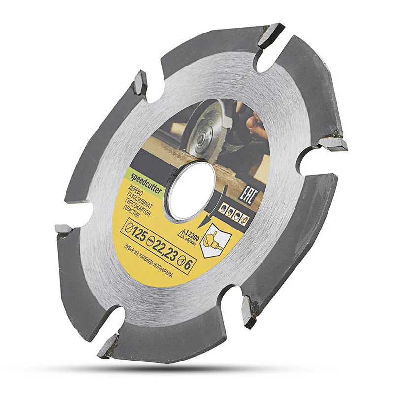 

6T 125mm Circular Saw Blade Multitool Grinder Saw Disc Carbide Tipped Wood Cutting Disc Carving Disc Blades for Angle Grinders