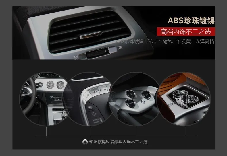Автомобильный Стайлинг ABS Хромированная Крышка для воздуховода отделка для Honda CRV коробка для хранения Крышка для воздуховода украшения аксессуары 7 шт./компл
