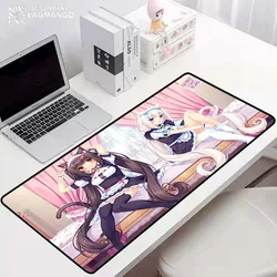 Nekopara computador almofada de mesa kawaii acessórios para computador portátil gamer tapete gaming anime mouse xl mousepad empresa antiderrapante tapete