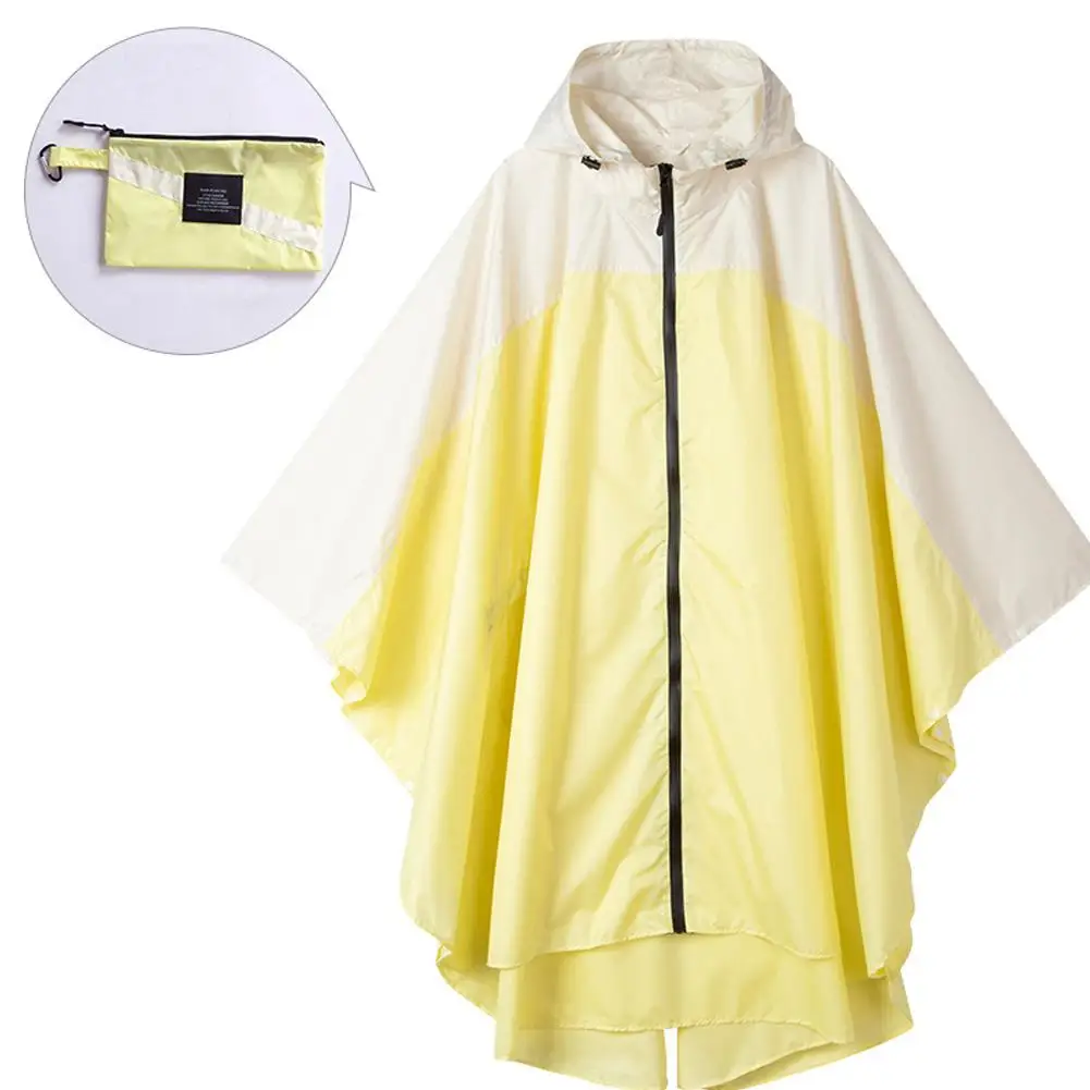 Yellow Beige HiMISS, модный плащ для взрослых, плащ из кусков для езды на велосипеде и пеших прогулок - Цвет: Yellow Beige