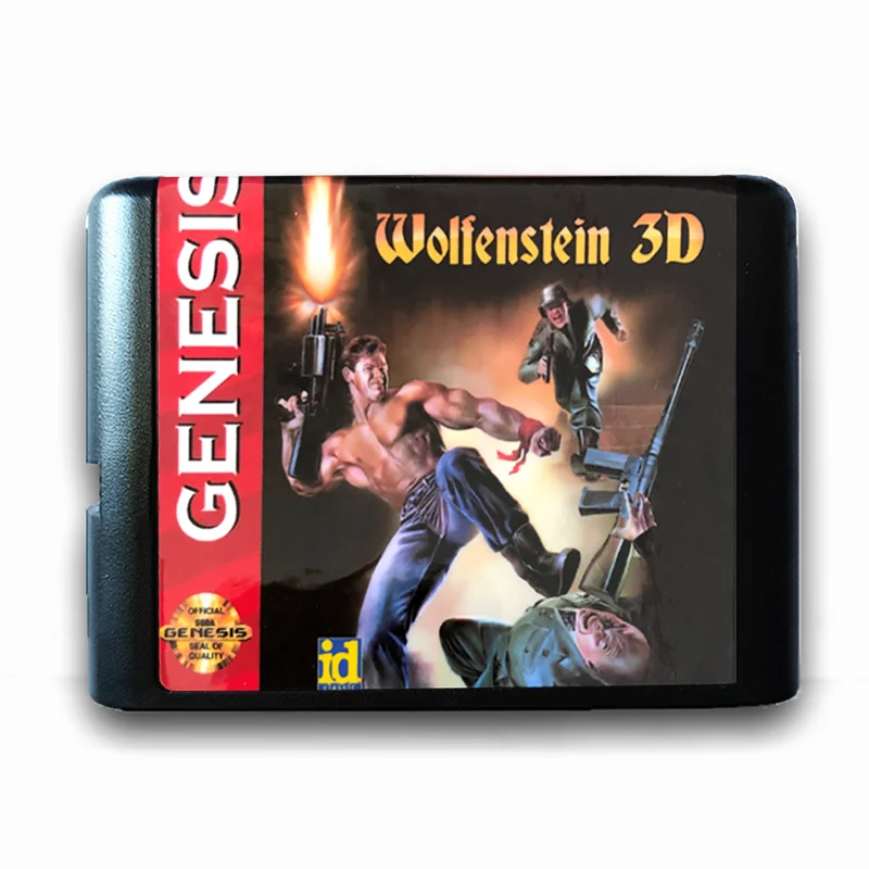 Карта памяти Wolfenstein 3d 16 бит MD для Sega Mega Drive 2 SEGA Genesis Megadrive | Электроника
