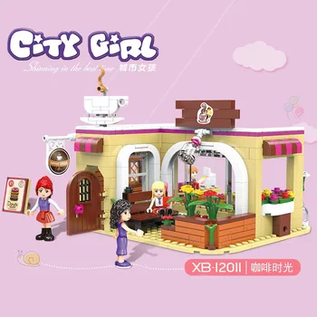 

XB12011 Girls Series The School Convenience Store Set Building Blocks Bricks Compatible Girl Toys Kids Chirstmas Toys