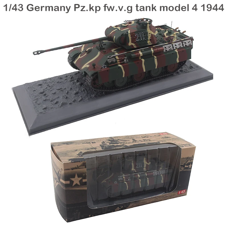 Rare 1/43 Германия Pz.kp fw.v.g Модель бака 4 1944 статическая модель коллекции сплава |