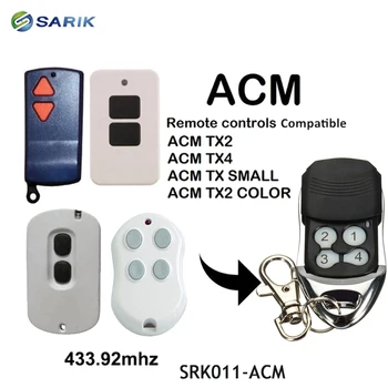 

ACM Replacement Remote Control Garage Gate key Fob compatible ACM TX2 TX4 TX SMALL 433.92mhz remote garage command rolling code