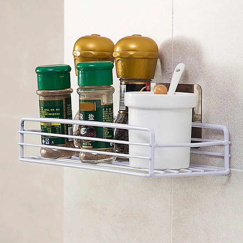 Железная кухонная ванная душевая полка для хранения всасывания корзина Caddy Rack LXY9