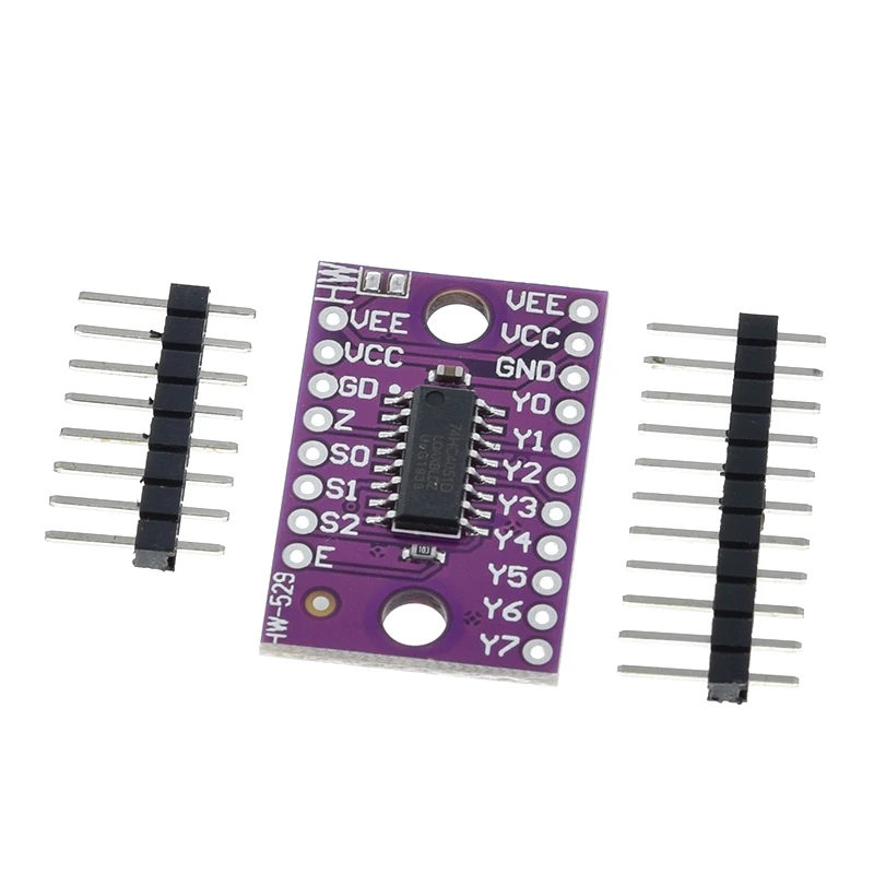GREATZT 74HC4051 CD4051 einzelner 8-Kanal digital gesteuerter elektronischer Schalter Multiplexer für Arduino für Heimwerker – Detail 5