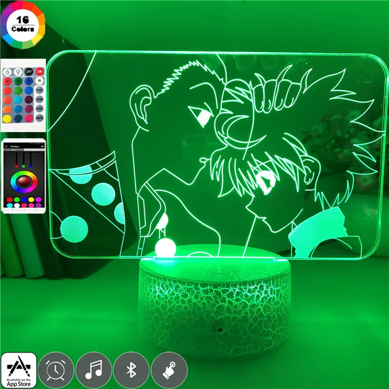 3d Hunter X Hunter KED Night Lamp for Child Bedroom Decor Anime Illumi Killua Zoldyck Nightlight Manga Hunter X Hunter Gifts