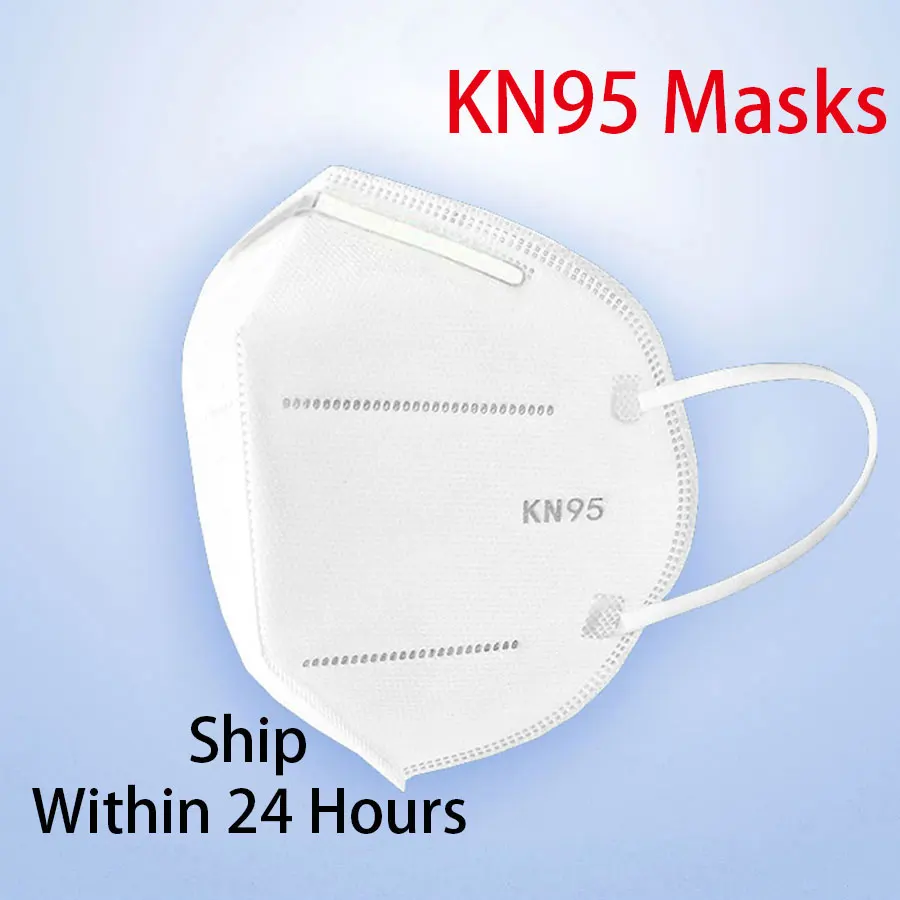 

DHL Shipping KN95 6-Layers Mouth Face Masks Anti-Dust Respirator Disposable Face Masks Anti PM2.5 Mask Filter For Hair Salon Use