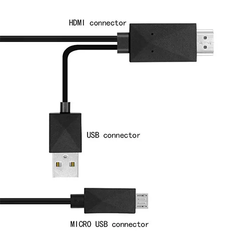 1,8 м Micro USB MHL к HDMI кабель 5 Pin& 11 Pin 1080P HD ТВ кабели адаптер для SamSung HuaWei Xiaomi htc Android телефон