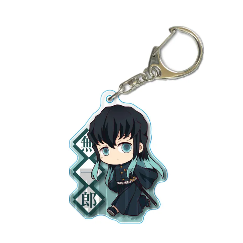 Модель года: фигурка кимецу без яйбы из аниме "Demon Slayer" Kamado Tanjirou Kamado Nezuko Hashibira Inosuke, брелок с подвеской, рождественские игрушки - Цвет: Бургундия