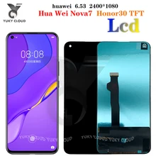 

TFT 6.53 inch Display For Huawei Nova7 LCD Touch Screen Digitizer Assembly For Huawei Honor 30 LCD Display LCD Monitor