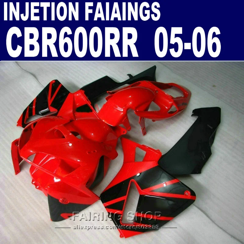 CBR 600RR 05 2005 комплект обтекателей для Honda red black lines cbr600rr 06 2006 Обтекатели под