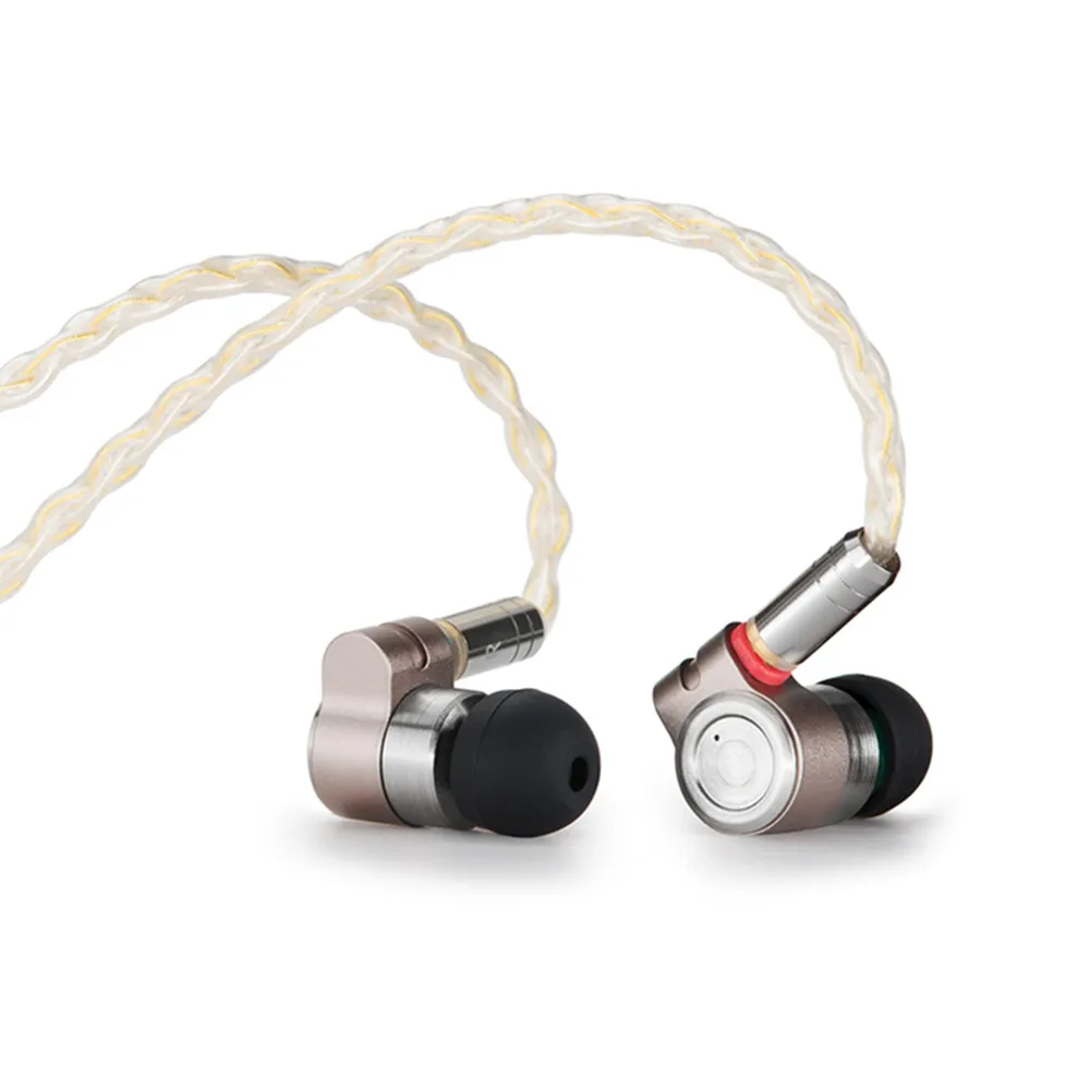 TinHIFI T3 1BA+ 1DD HIFI Гибридный Драйвер в ухо наушник монитор iem наушники вкладыши с позолоченным OFC SPC MMCX кабель T4 P1 T2