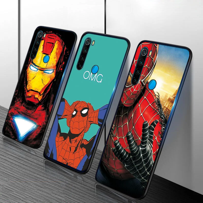 Для Xiaomi Redmi Note 8T чехол «Железный человек» Мстители черный ТПУ для Xiaomi Redmi Note 8 Pro силиконовый чехол Redmi 8 чехол s Redmi Note 8