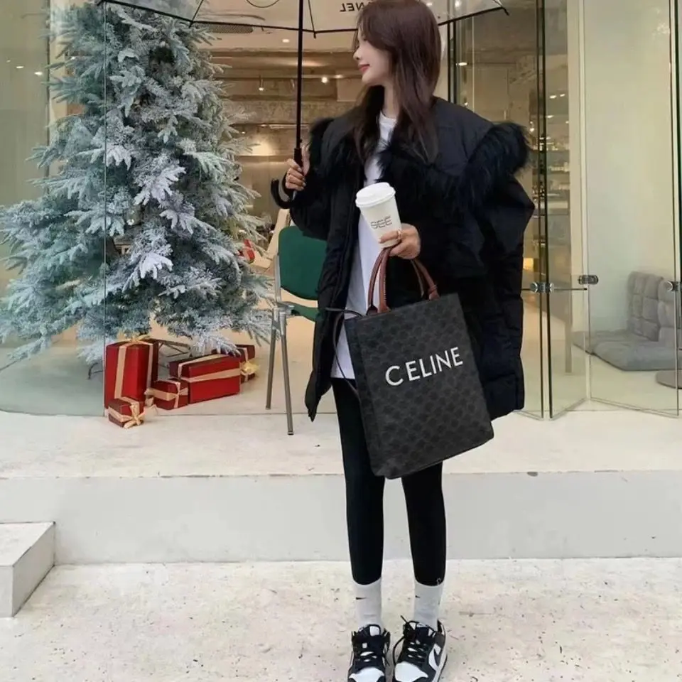 Navy collar down jacket winter 2021 new drawstring waist-in baby collar Christmas white duck down fashion red warm jacket woman