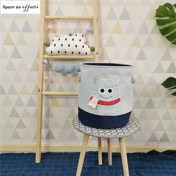 

Laundry Basket For Toy Cartoon Storage Barrel Dirty Clothes Sundries Household Organizers Storage Basket Folding Bag