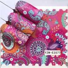 Ноготь LCJ наклейки Водные Наклейки бабочка цветочные животные черно-белые геометрические слайдеры маникюр Дизайн ногтей украшения