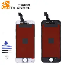 Качественный ЖК-дисплей для iPhone 6, сменный сенсорный экран для iPhone 5, 5c, 5S, SE, ЖК-дисплей, Восстановленный без битых пикселей, закаленное стекло