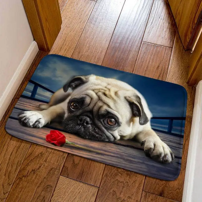 

40x60CM Lovely Animal Floor Mat Creative 3D Pet Entrance Doormat Floor Rug Anti-slip Door Mat Bathroom Kitchen Carpet Home Decor