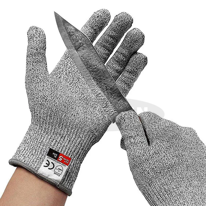 Высокопрочные защитные перчатки класса 5, защитные перчатки с защитой от порезов, перчатки для резки мяса рыбы, защитные перчатки