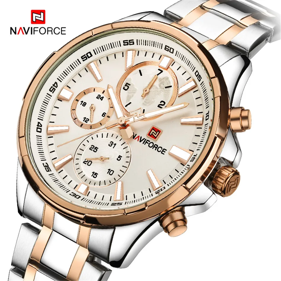 

NAVIFORCE men's watch with casual sports men's chronograph, luxury brand men's quartz watch, fashion trend men's watch, luxury s