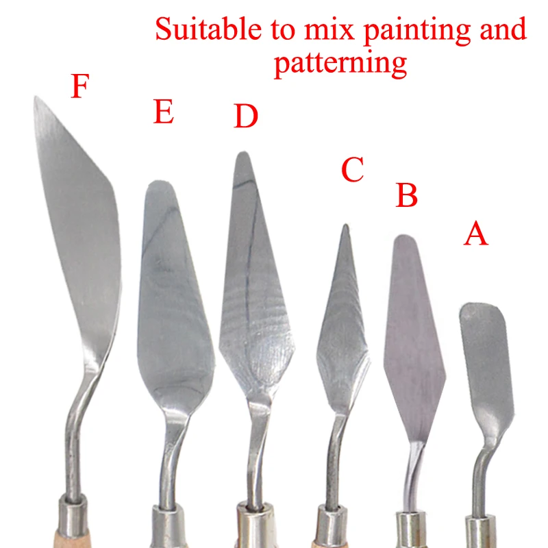 11Pcs Palette Texture Scraper Drawer artist Painter watercolor Pigment Scrape Student Tool Paint Art Oil Mix Draw Spatula