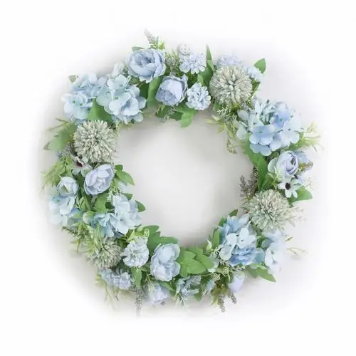 Lake Blue Венок из искусственных цветов Гирлянда для двери DIY Свадебная вечеринка подвесной домашний Декор стены украшение дома Свадебные аксессуары - Цвет: Lake Blue