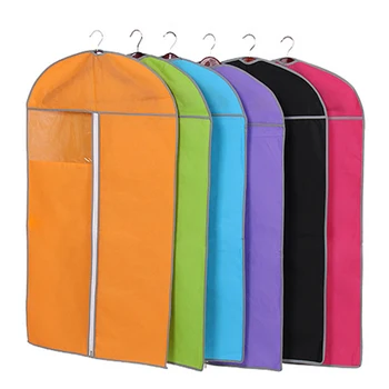 

Hanging Clothes Protector Dust Cover Non-woven Fabric Case Wardrobe Coat Storage Cover Suit Organizer Bags Garment Storage Bags