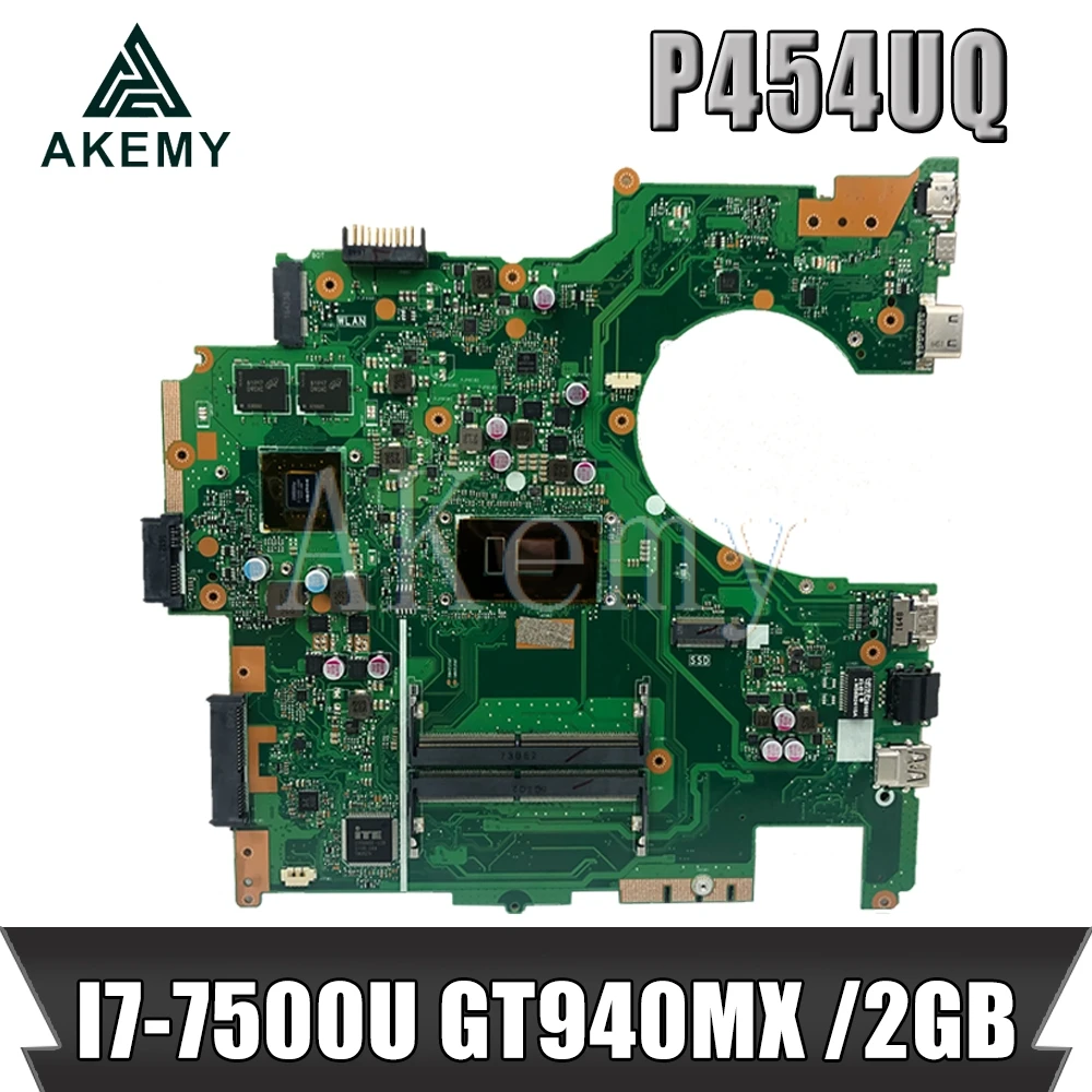 P454UQ Motherboard I7-7500U 940MX For ASUS PRO454UQ P454UQ P4540UQ Laptop motherboard P454UQ Mainbo