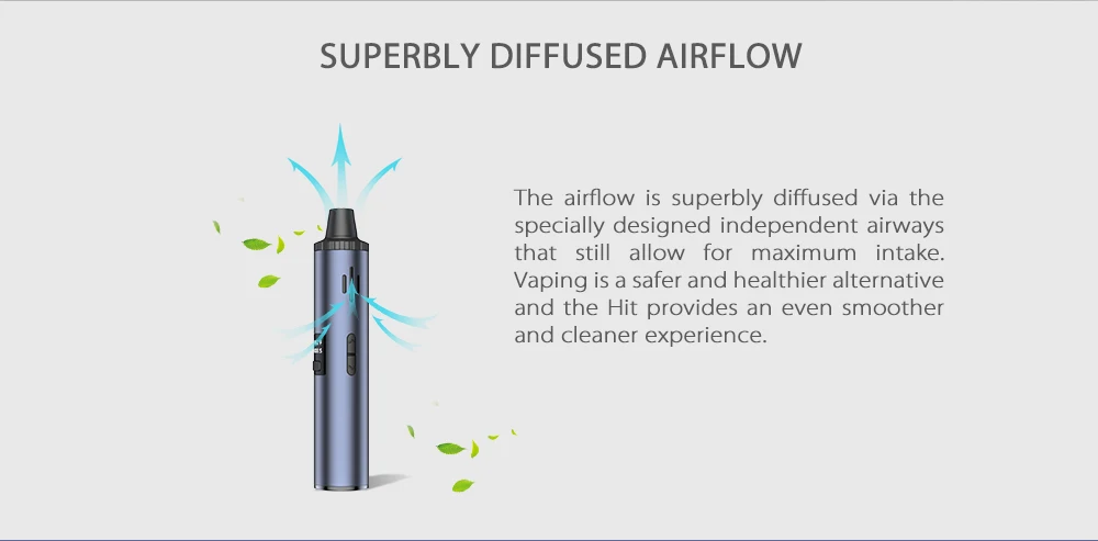 Original Yocan Hit With 1400mAh Battery Magnetic Mouthpiece OLED Display Ceramic Heating Coil