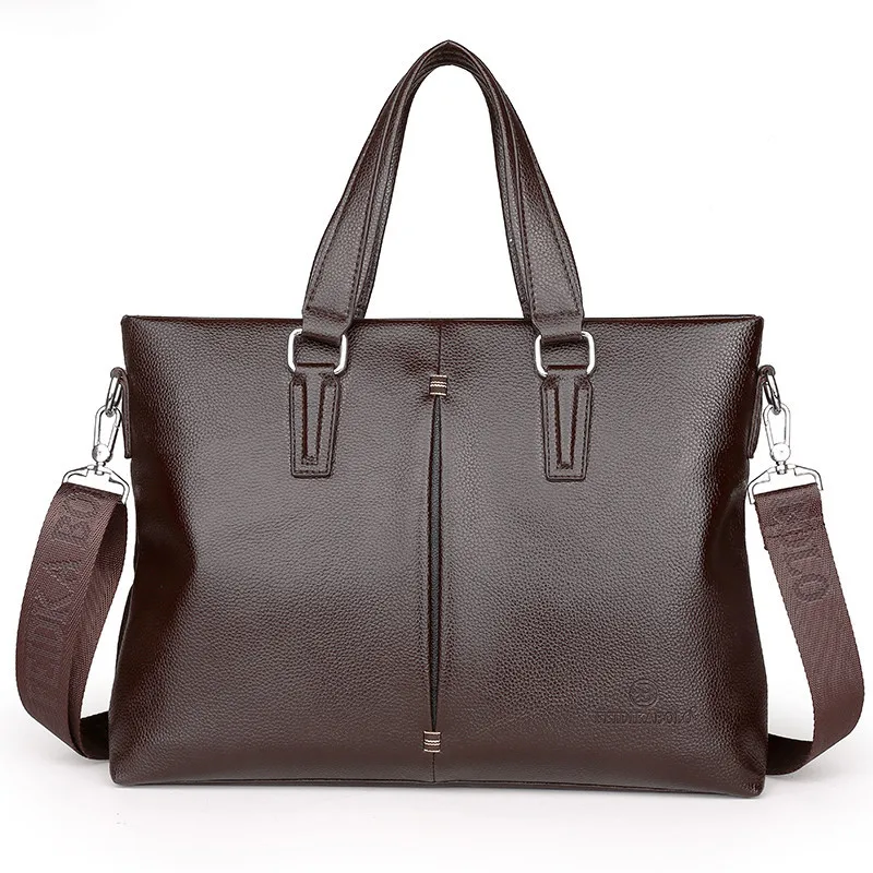 

New Style Men's Bag Europe And America-Style Hot Selling Business MEN'S Handbag Shoulder Oblique Computer Bag