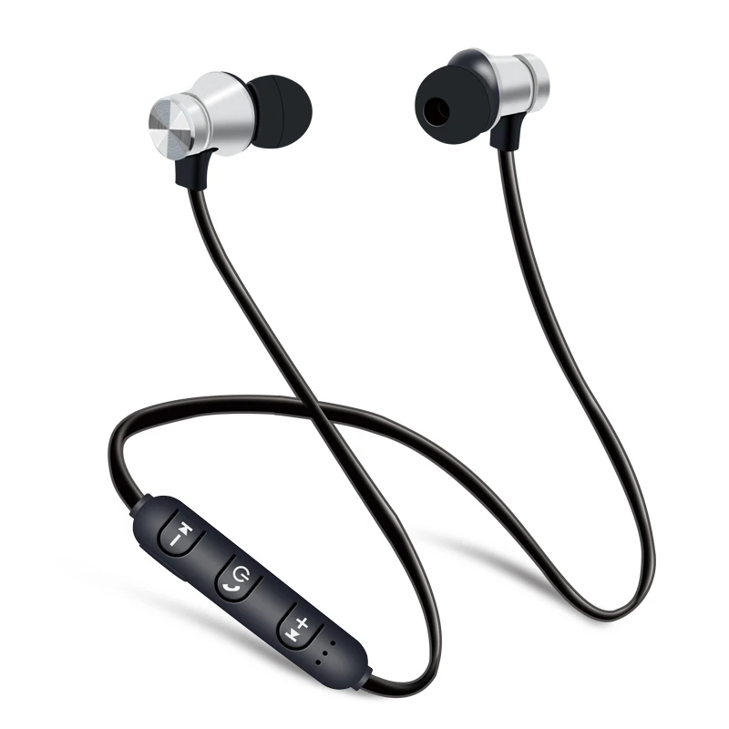 Bluetooth беспроводные наушники спортивные беговые стерео магнитные гарнитура с