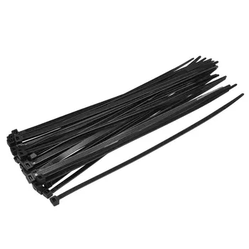 

uxcell 55pcs Cable Zip Ties 150mm X5.1mm Self-Locking Nylon Tie Wraps Black 200mmx5.6mm