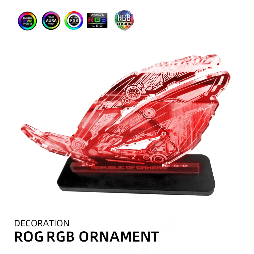 Base de Iluminação Acrílica ROG para Gabinete