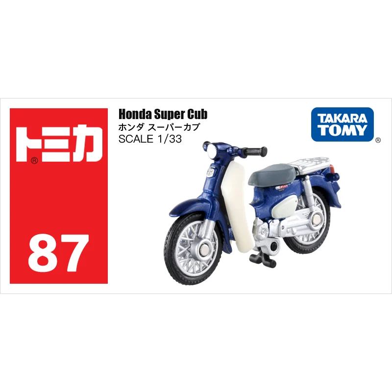 

Tomica NO. 87 Honda Super Cub Scale 1:33 motorcycle Takara Tomy Diecast metal Car in toy vehicle model Collection new toys