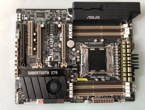  ASUS SABERTOOTH X79 original motherboard LGA 2011 DDR3 for i7 CPU 64GB USB2.0 USB3.0 X79 Desktop mo
