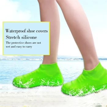 

Waterproof Shoe Cover Silicone Material Unisex Shoes Protectors Rain Boots for Indoor Outdoor Rainy Days 4