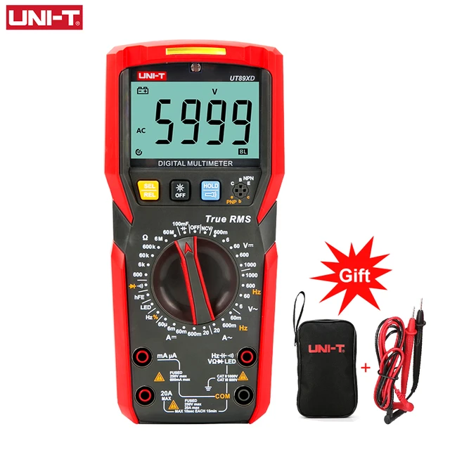 Uni-t Ut89x Ut89xd Professional Digital Multimeter True Rms Ncv 20a Current  Ac Dc Voltmeter Capacitance Resistance Tester - Multimeters - AliExpress