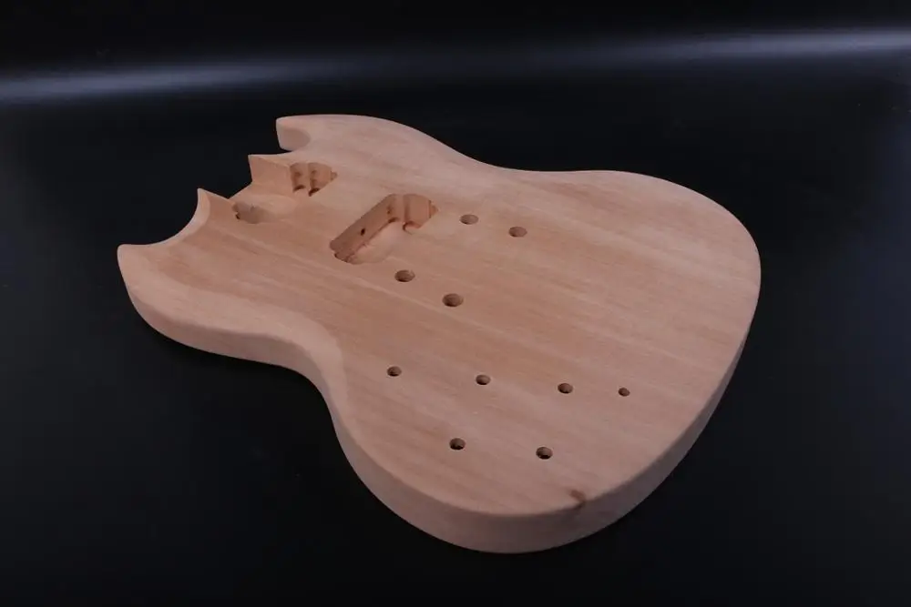 

Необработанный корпус для электрогитары SG, 1 шт., красное дерево, высокое качество