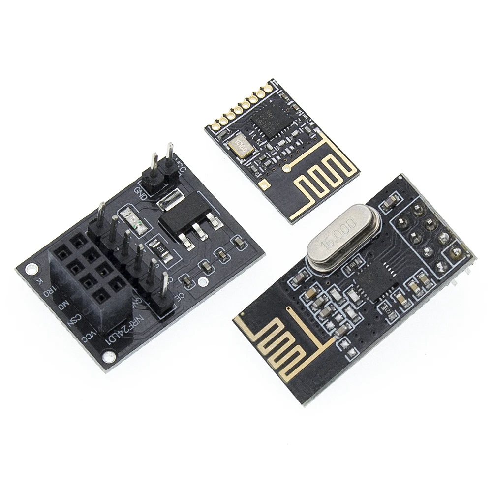 Беспроводной приемопередатчик NRF24L01 + 2 4 ГГц модуль антенны для Arduino Microcontroll PCB
